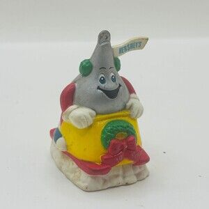 1996 Hersheys Kiss Christmas Ornament Advertising Collectible Vintage PVC Figure
